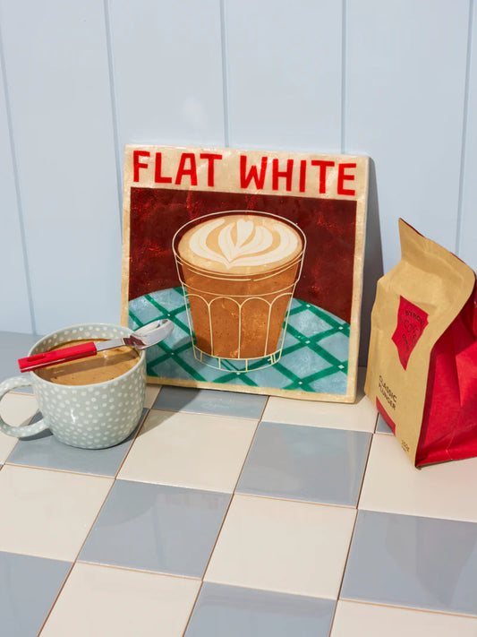 Jones & Co Barista Wall Art  Flat White