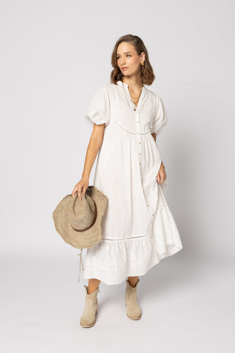 Drama Josephine Dress White