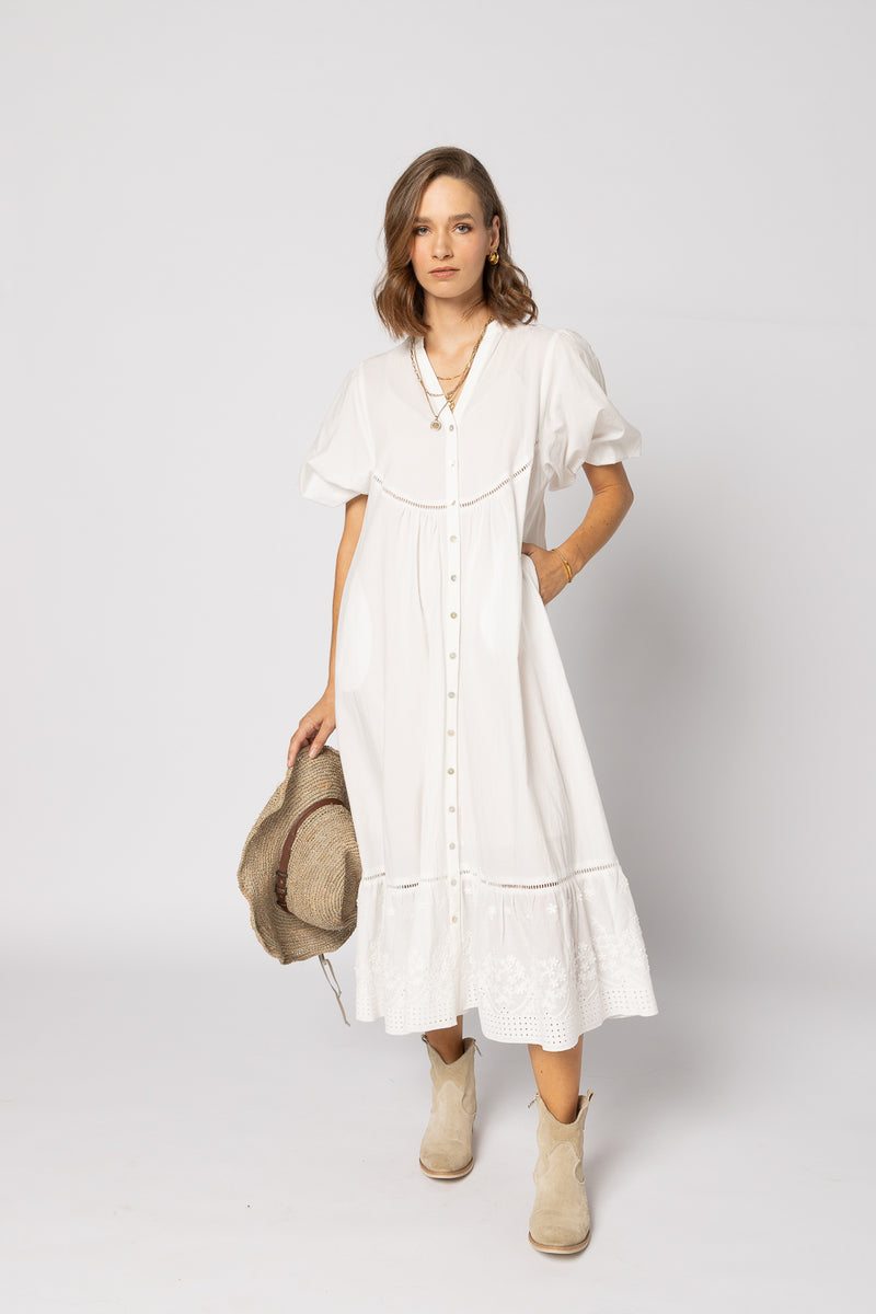 Drama Josephine Dress White