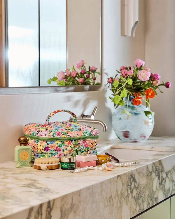 Kip & Co Alfresco Quilted Cotton Toiletry Case
