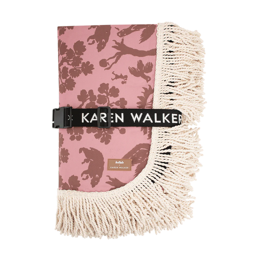 Kollab x Karen Walker Fringed Mat- Animal Kingdom