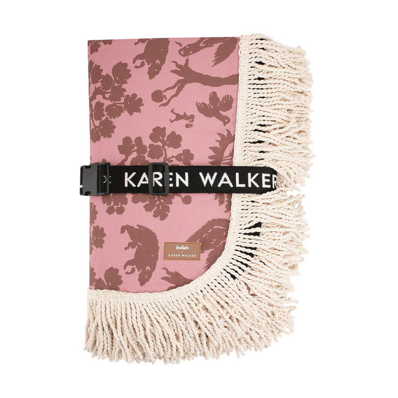 Kollab x Karen Walker Fringed Mat- Animal Kingdom