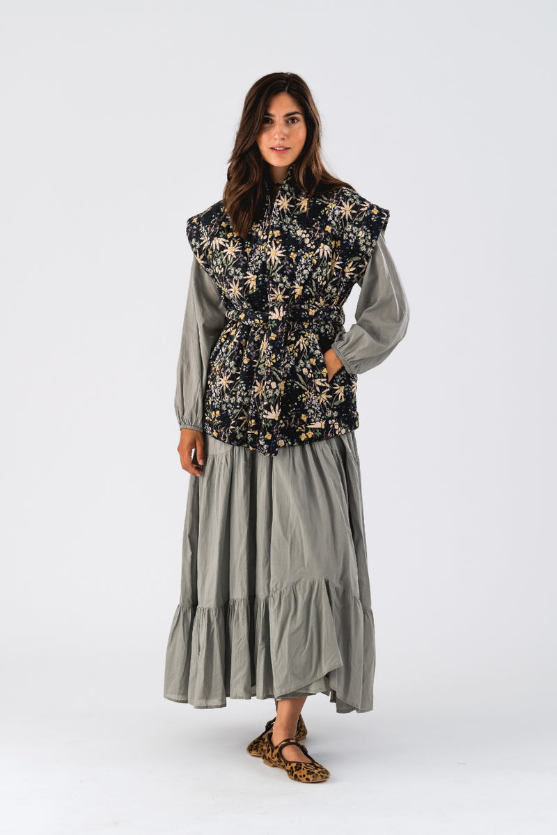 Lollys Laundry Celia Vest - Flower Print