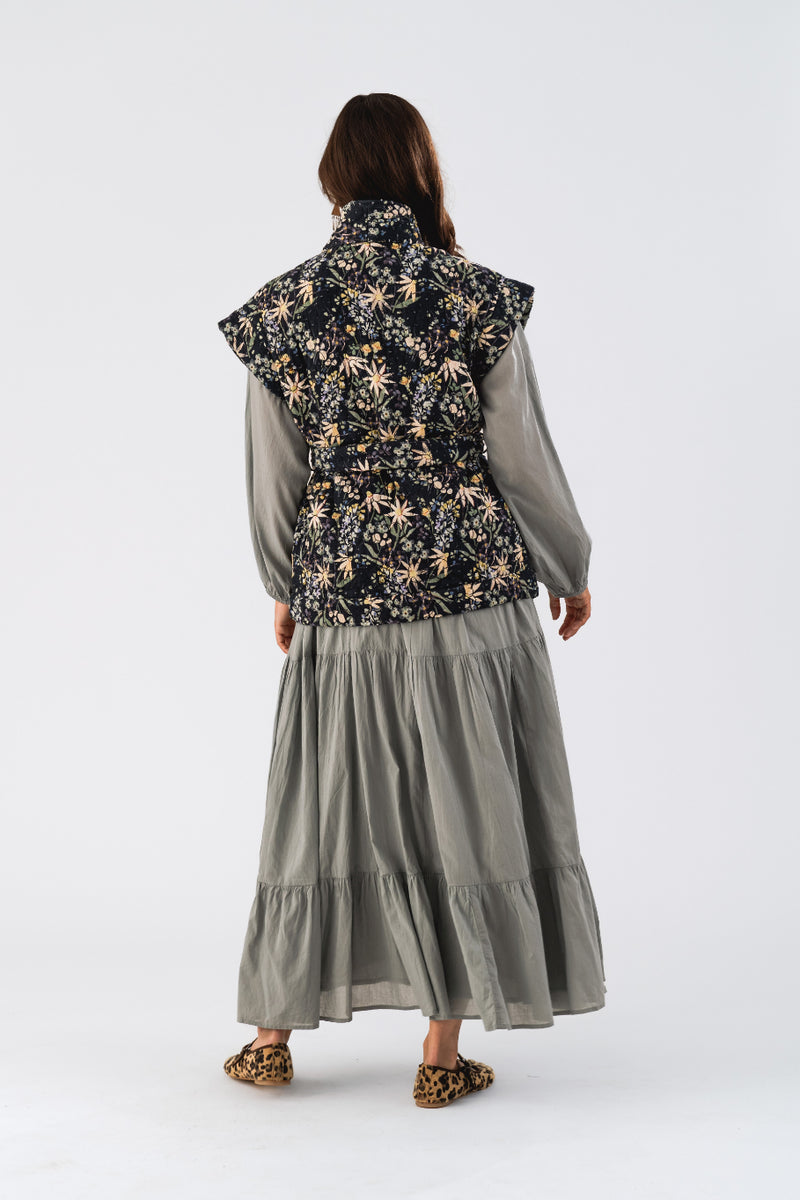 Lollys Laundry Celia Vest - Flower Print