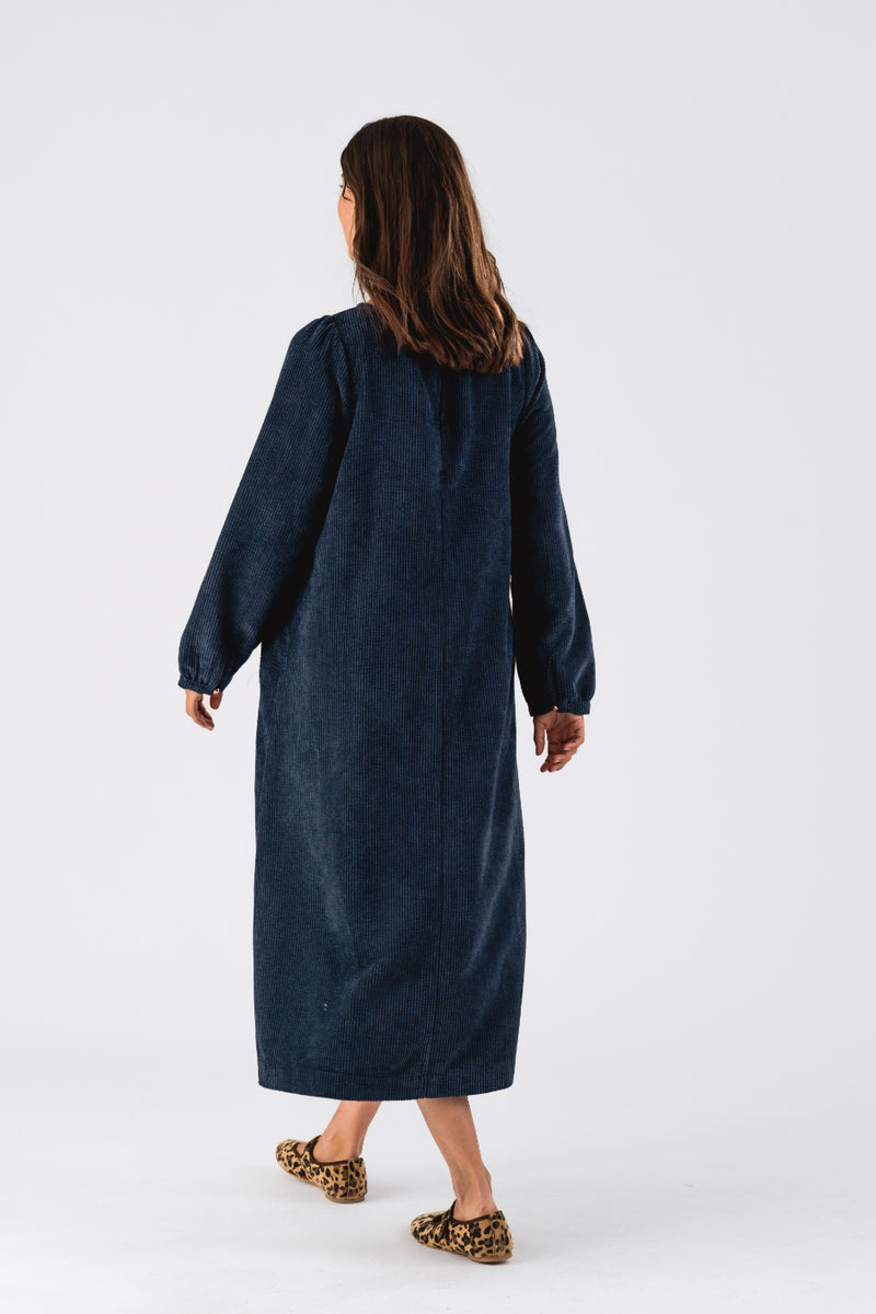 Lollys Laundry Lucas Midi Dress - Dark Blue