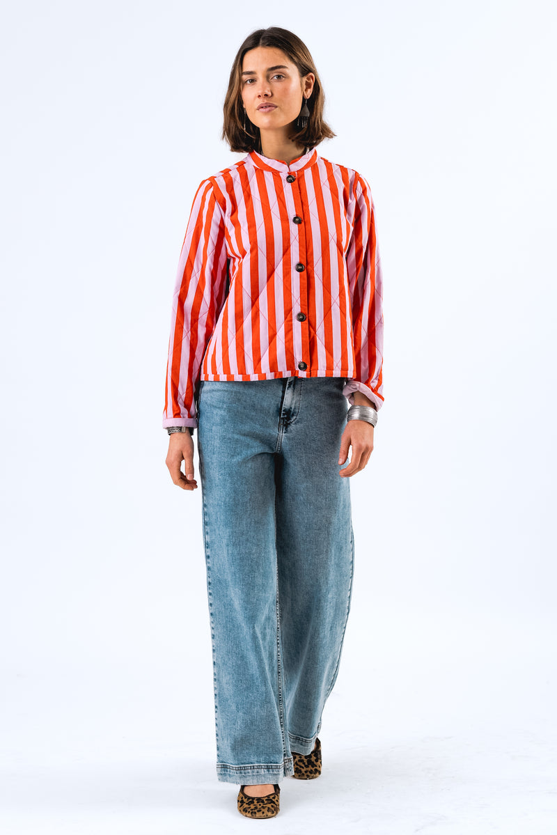 Lollys Laundry Emilia Jacket - Red Stripe