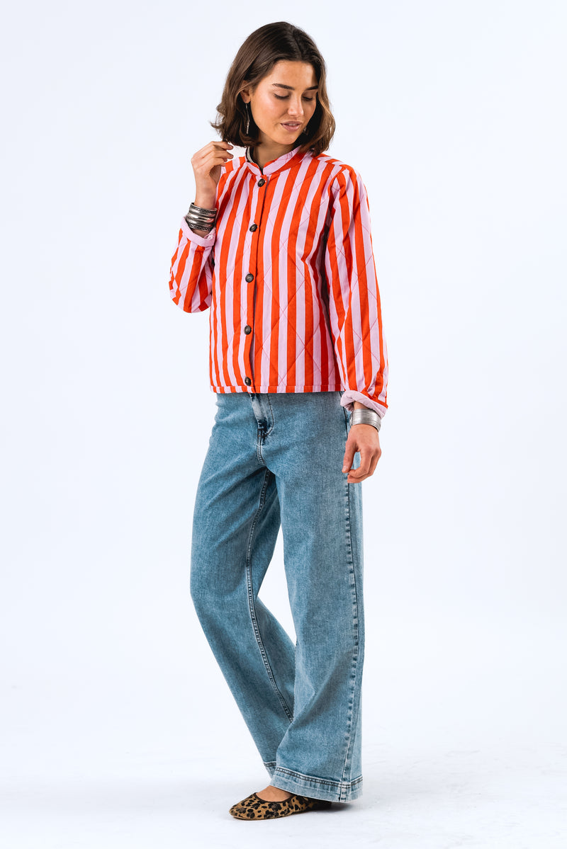 Lollys Laundry Emilia Jacket - Red Stripe