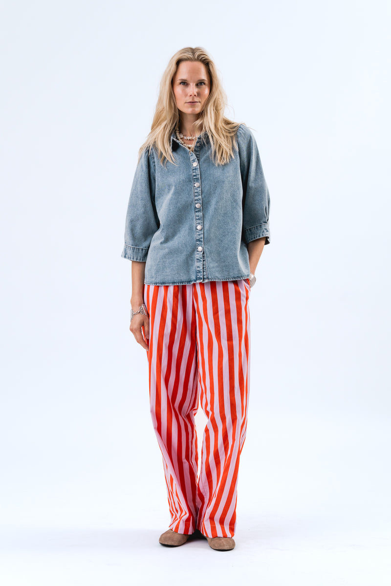 Lollys Laundry Rita Pants - Red Stripe