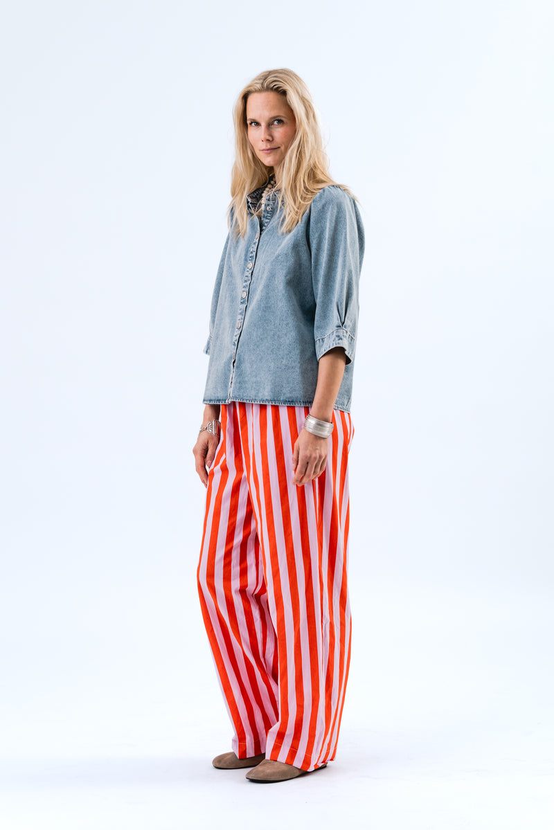 Lollys Laundry Rita Pants - Red Stripe