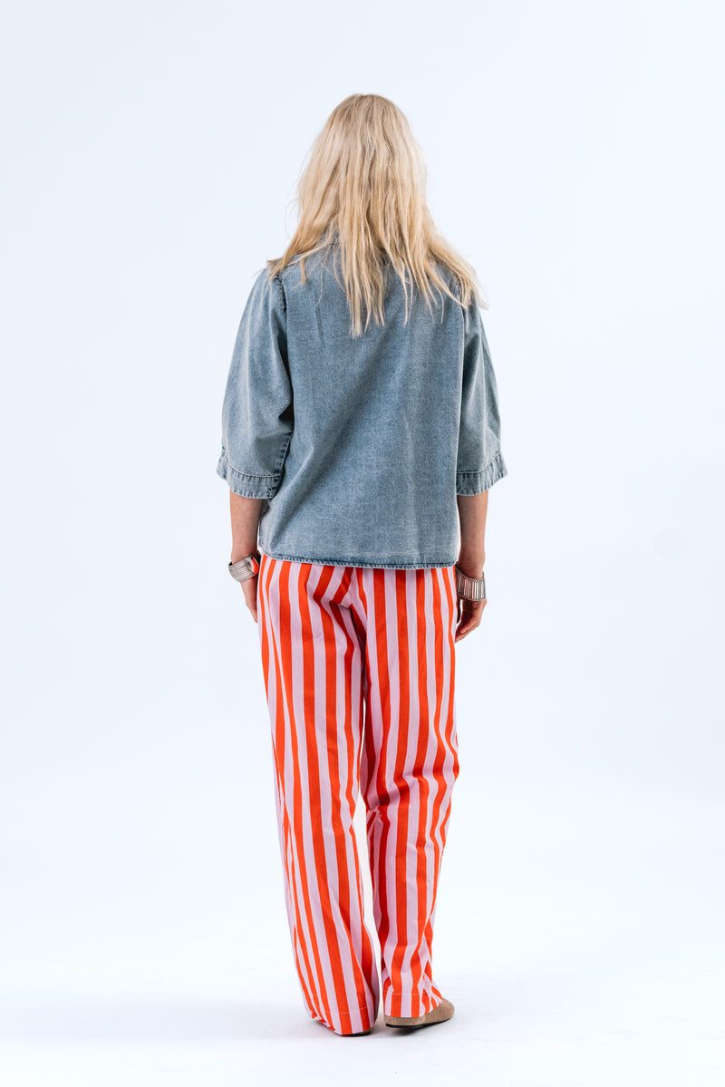 Lollys Laundry Rita Pants - Red Stripe