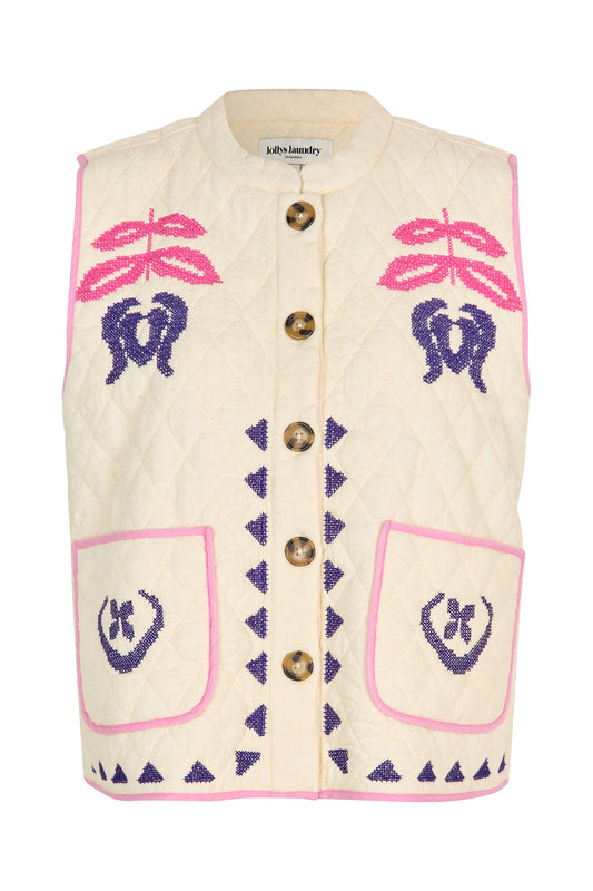 Lolly Laundry Cairo Vest - Creme