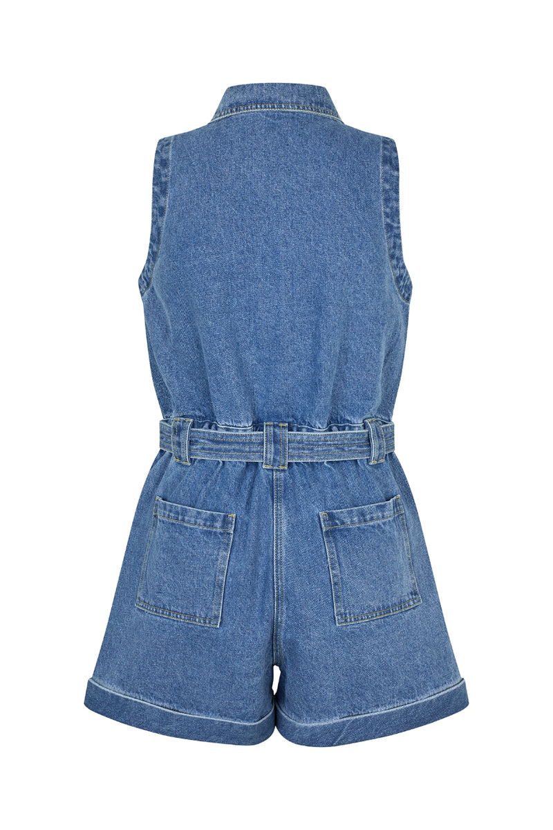 Lollys Laundry Cora Jumpsuit - Denim Blue