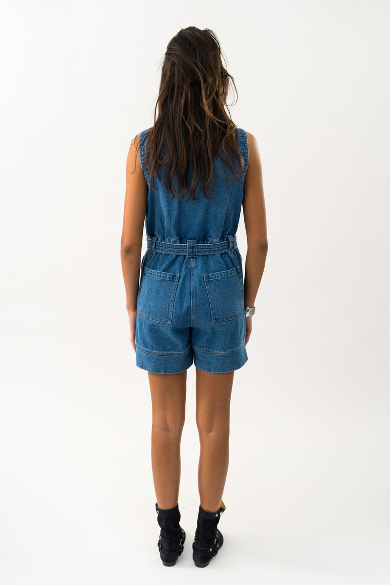 Lollys Laundry Cora Jumpsuit - Denim Blue
