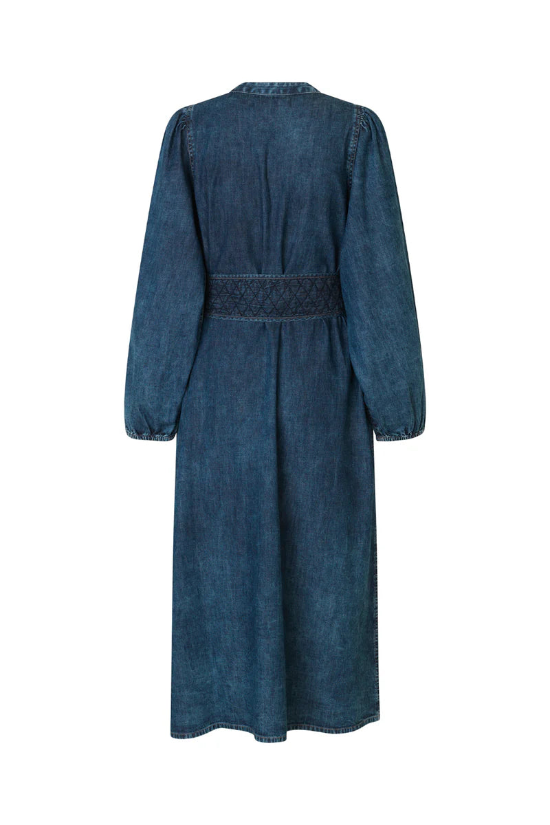 Lollys laundry Paris Midi Dress - Blue