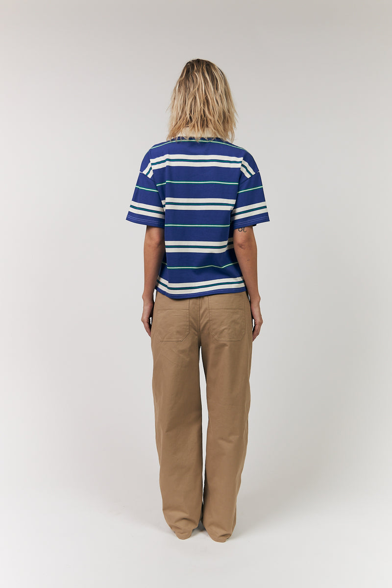 Lollys Laundry Ulma Polo Tee Blue
