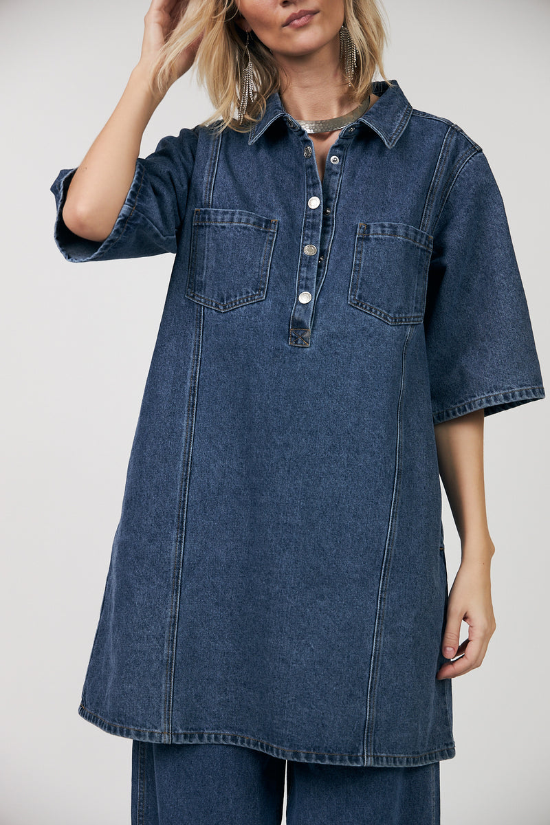 Lollys Laundry Mola Dress Blue