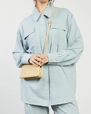 Saben Tilly Crossbody -Raffia Stitched Weave
