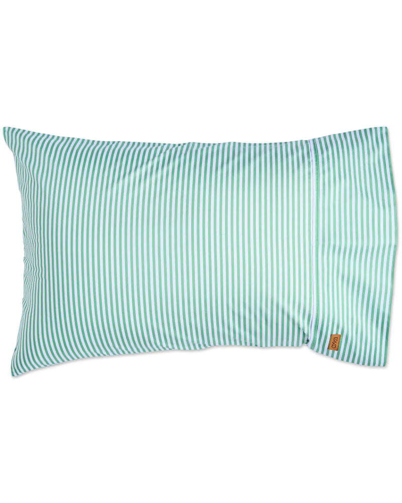 Kip & Co Tarragon Stripe Organic Cotton Pillowcases Set