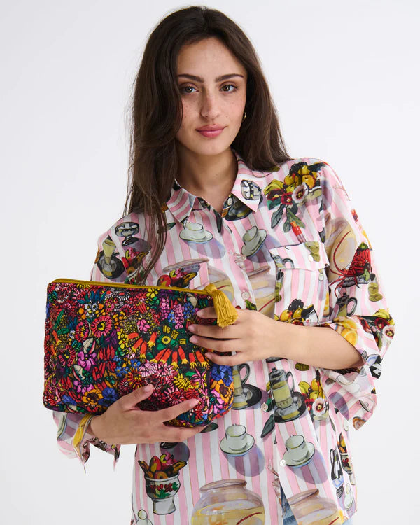 Kip & Co Margaret Preston Paradise Quilted Toiletry Purse