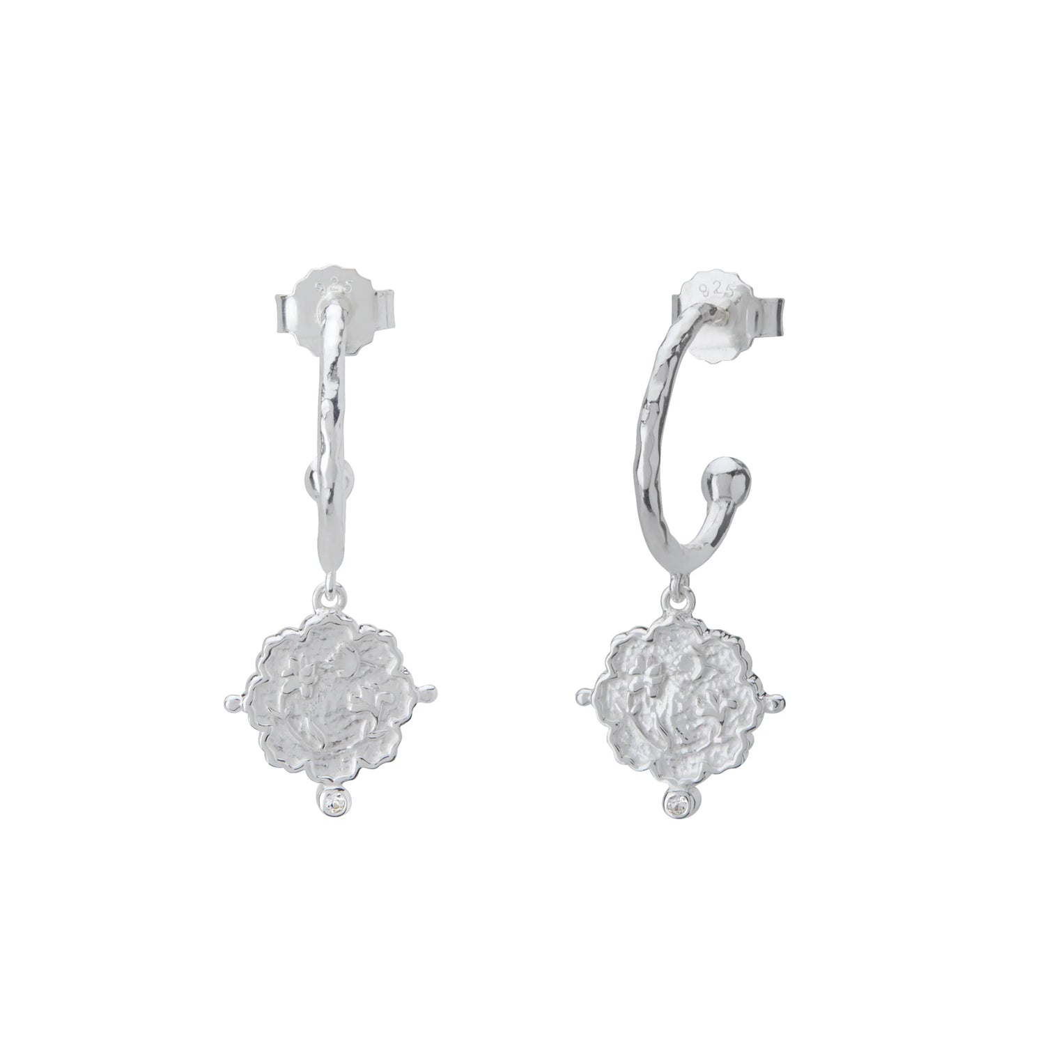 Murkani Loved Always Hoop Earrings in Sterling Silver