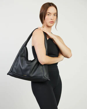 Saben Haze Shoulder Bag - Black Luxe