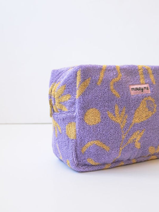 Mosey Me Floral Dreams Terry Toiletry Bag