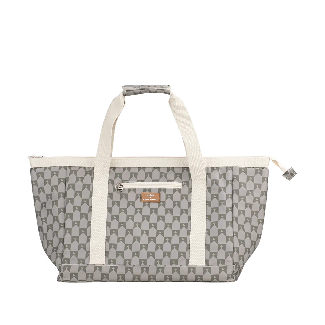 Kollab x Karen Walker Tote Bag - Sage/Olive Monogram