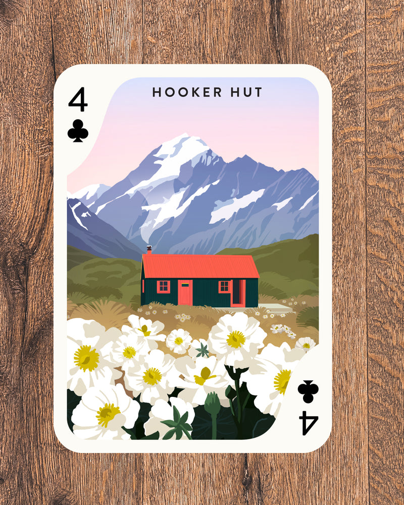 Love Thy Land - Backcountry Huts Playing Cards