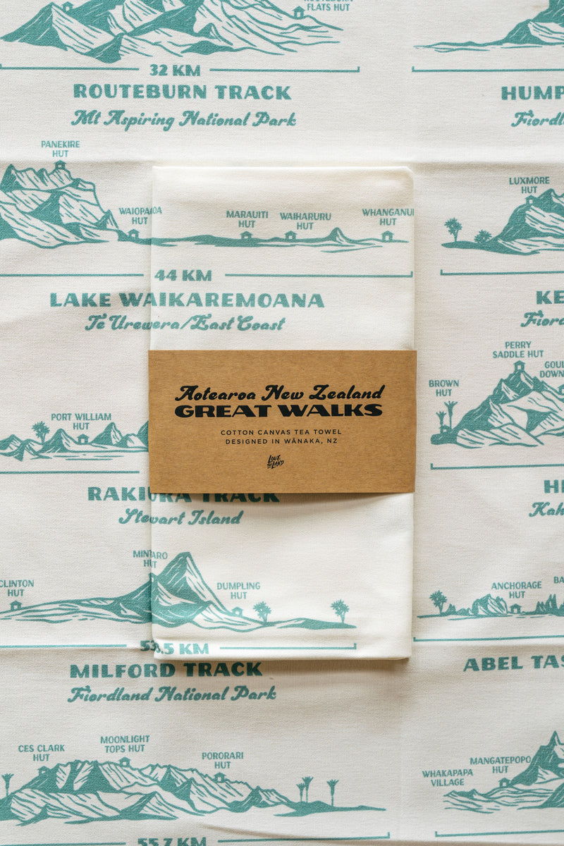Love Thy Land Great Walks Tea Towel