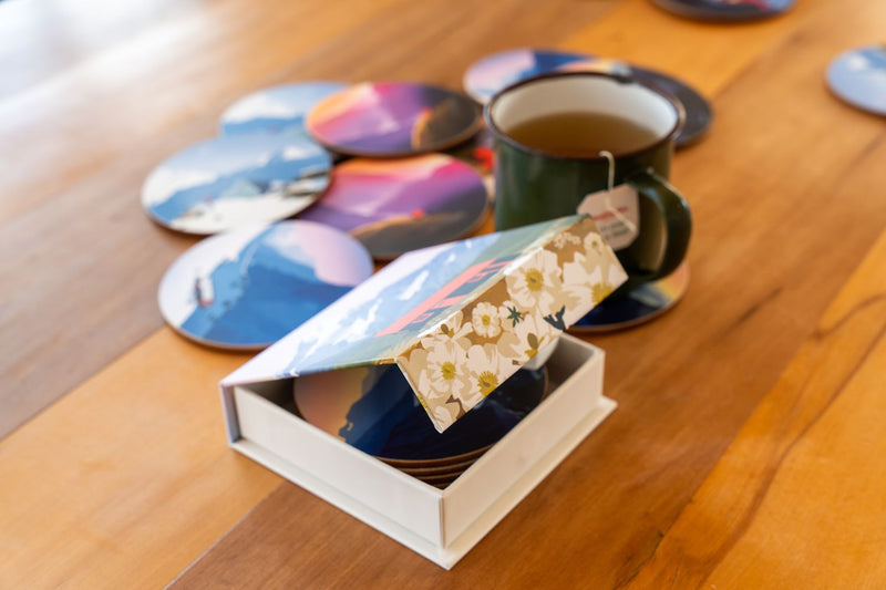 Love Thy Land Backcountry Huts Coasters