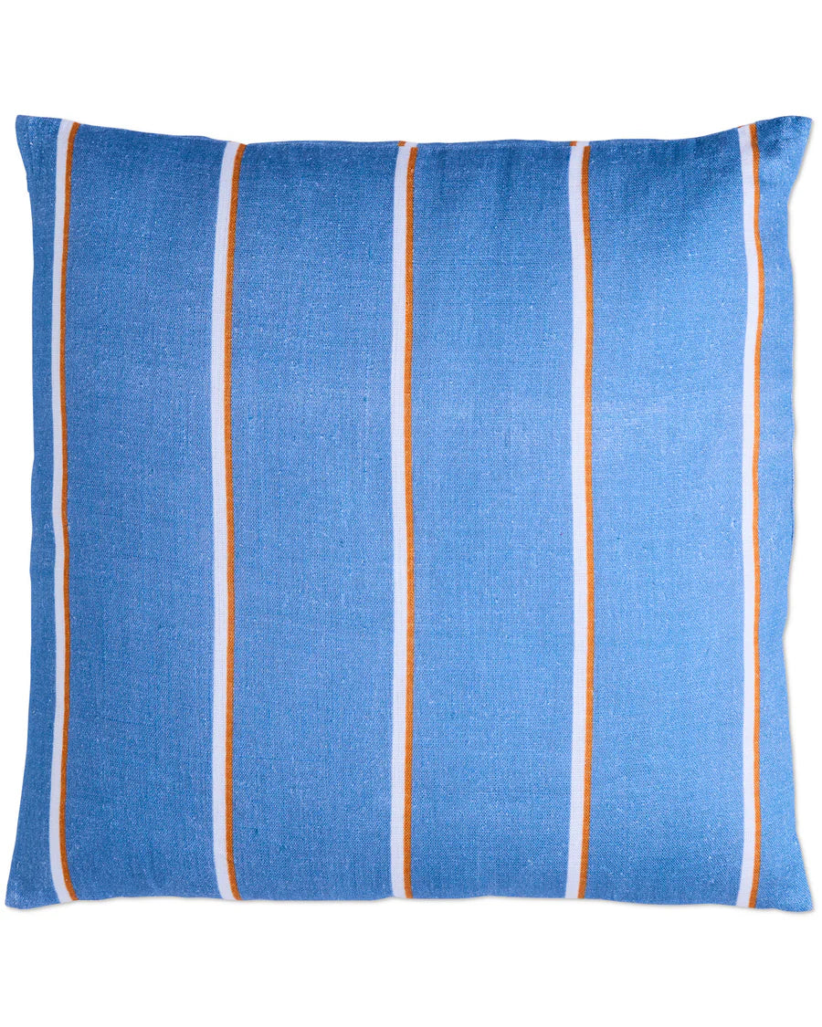 Kip & Co Blue Lagoon Stripe Upholstery Square Lounge Cushion