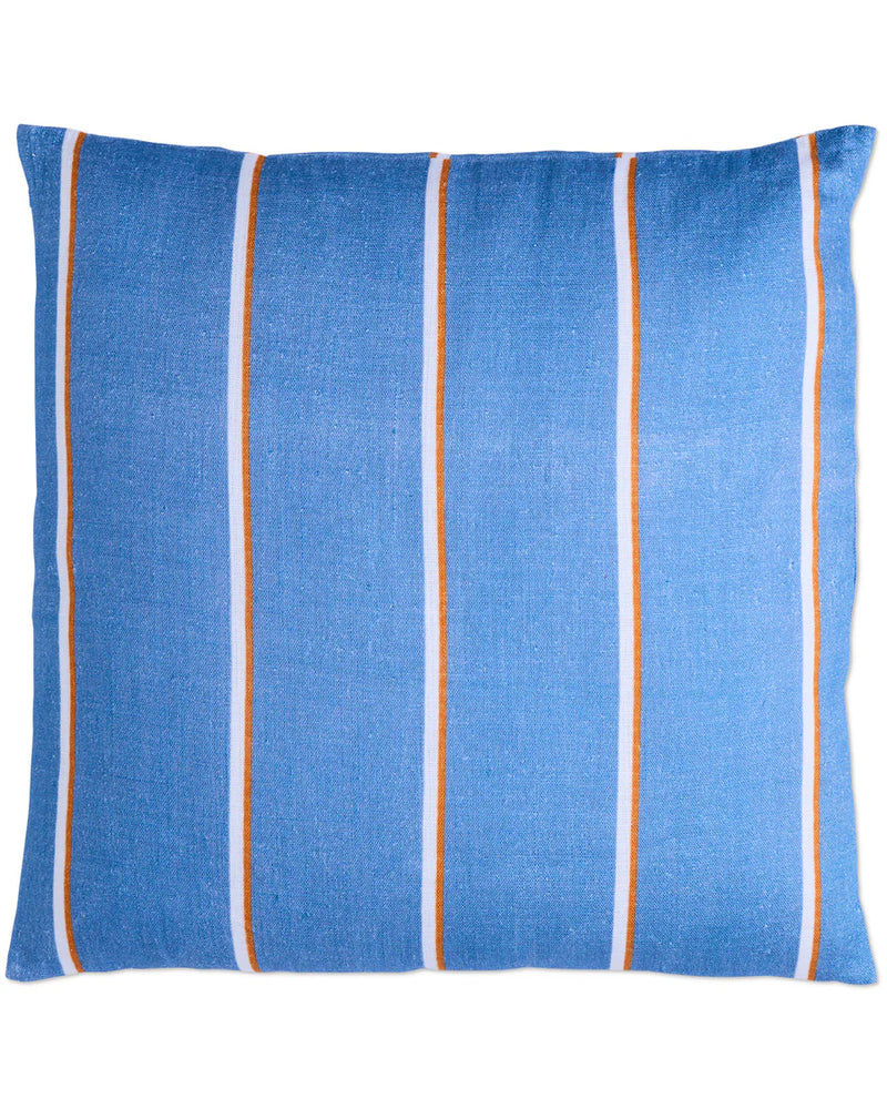 Kip & Co Blue Lagoon Stripe Upholstery Square Lounge Cushion