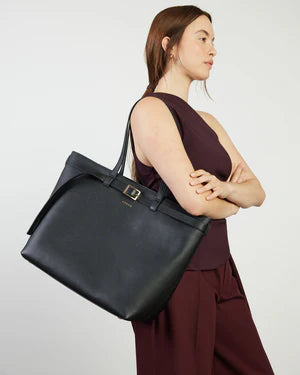 Saben Tabby Shoulder Bag - Black + Bronze