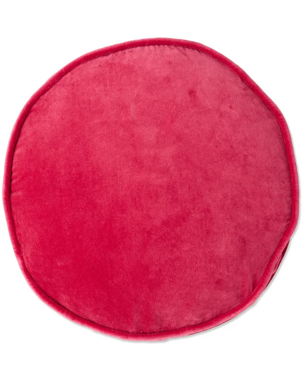 Kip & Co Rhubarb Velvet Pea Cushion