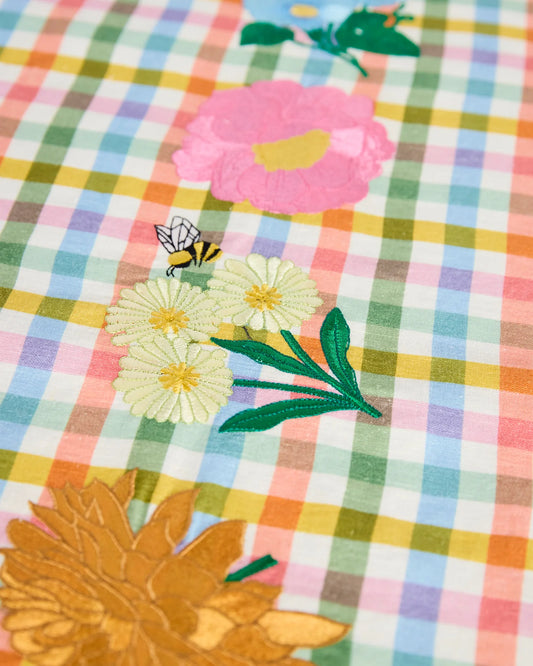Kip & Co Sweet Flowers Tartan Table Runner