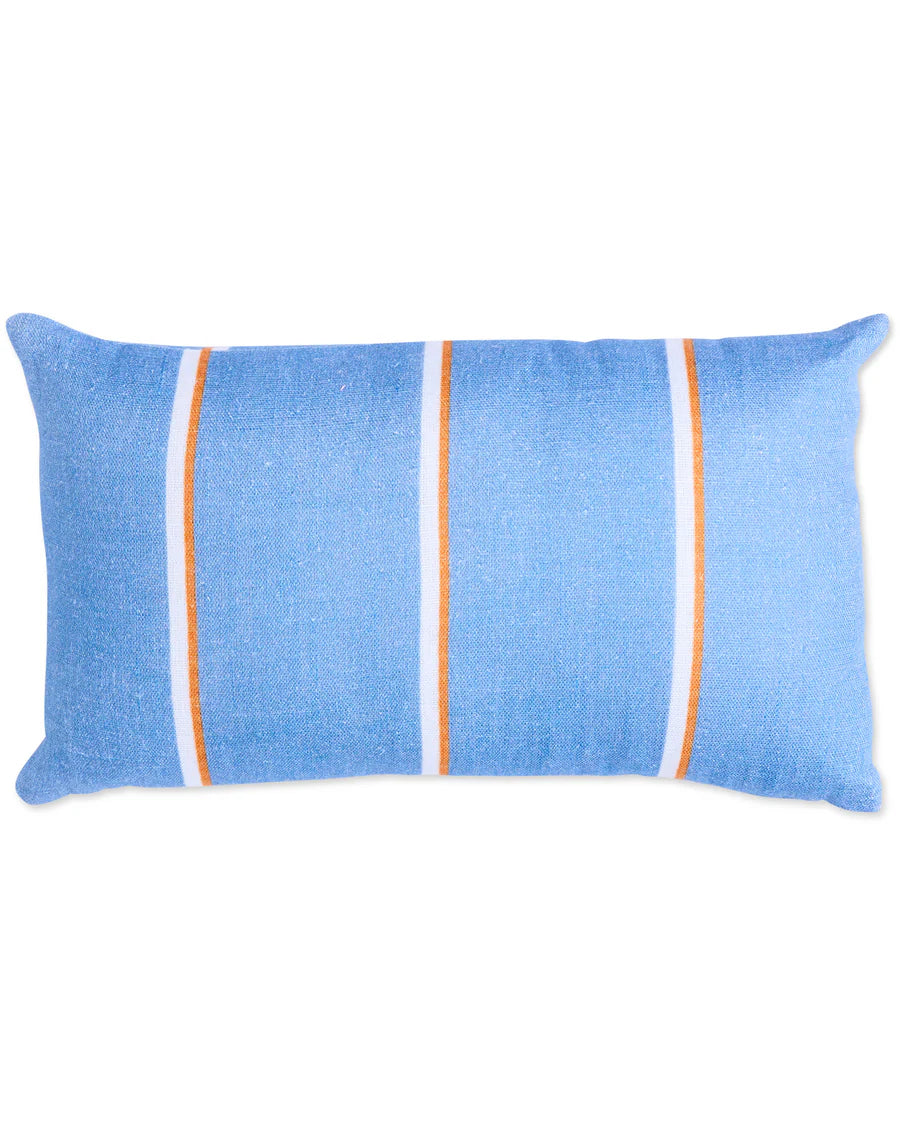 Kip & Co Blue Lagoon Stripe Upholstery Rectangle Lounge Cushion