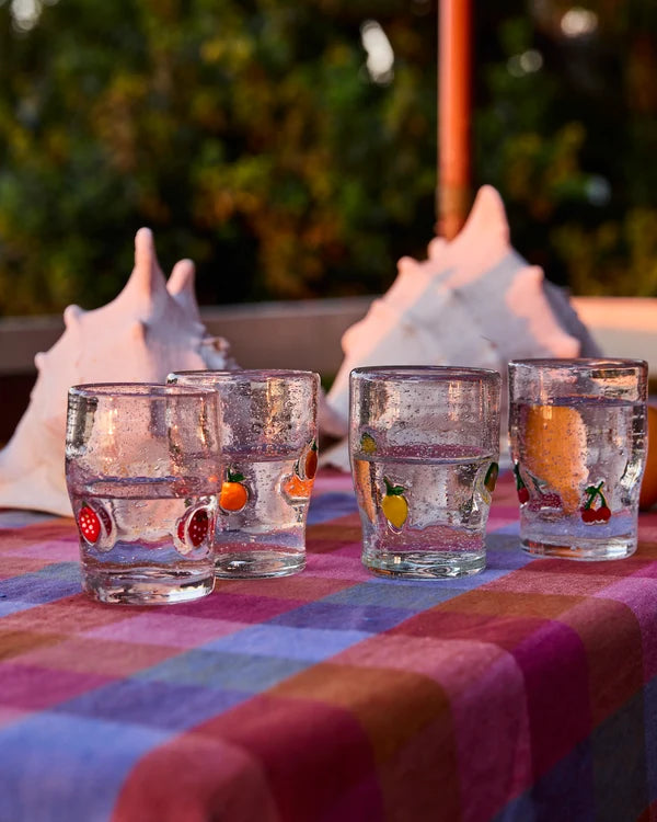 Kip & Co Fruity Tumbler Glass 4 Pc
