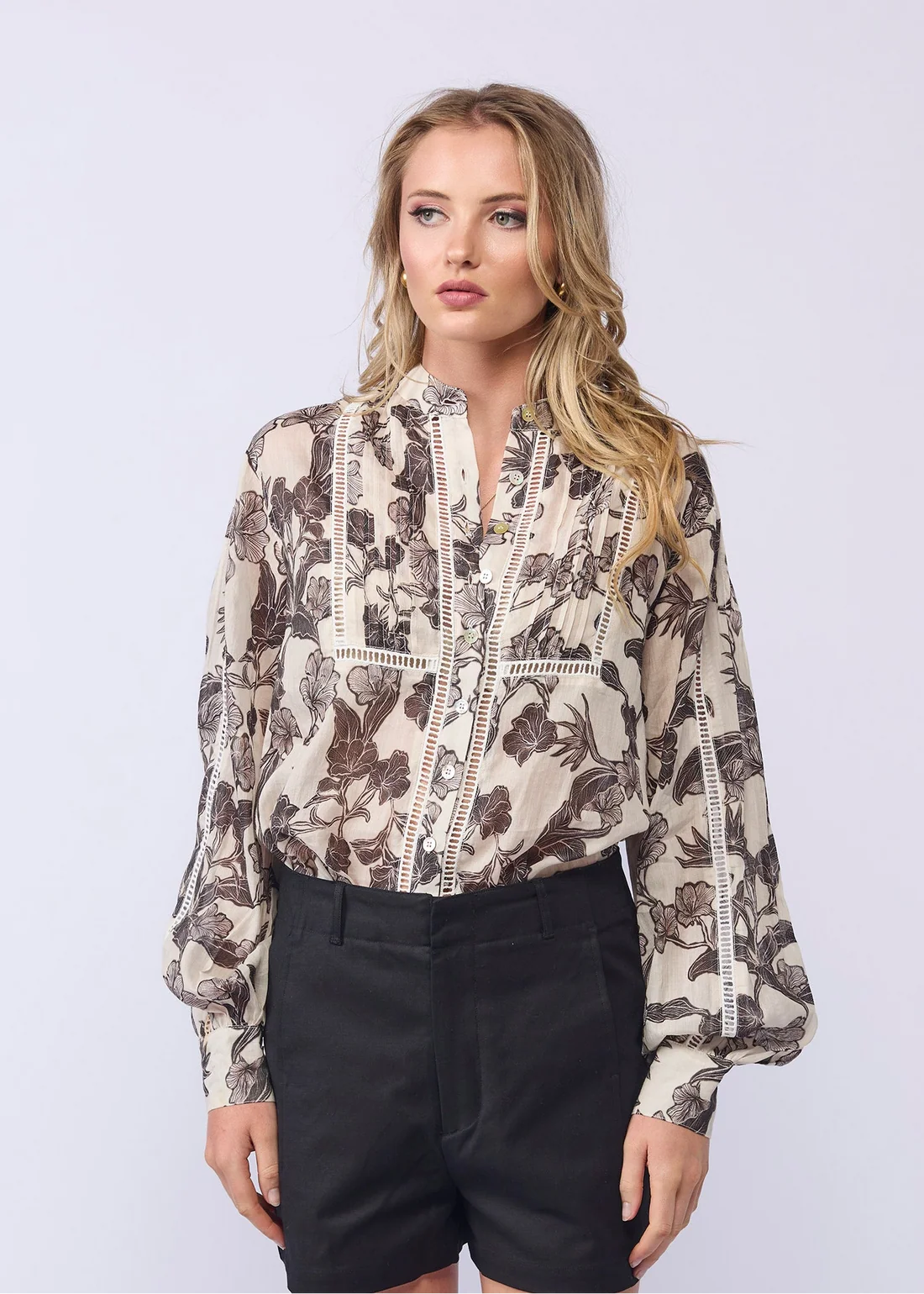 Drama The Label Regin Shirt Sepia