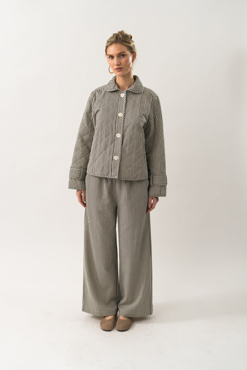 Lollys Laundry Viola Jacket -Stripe Black