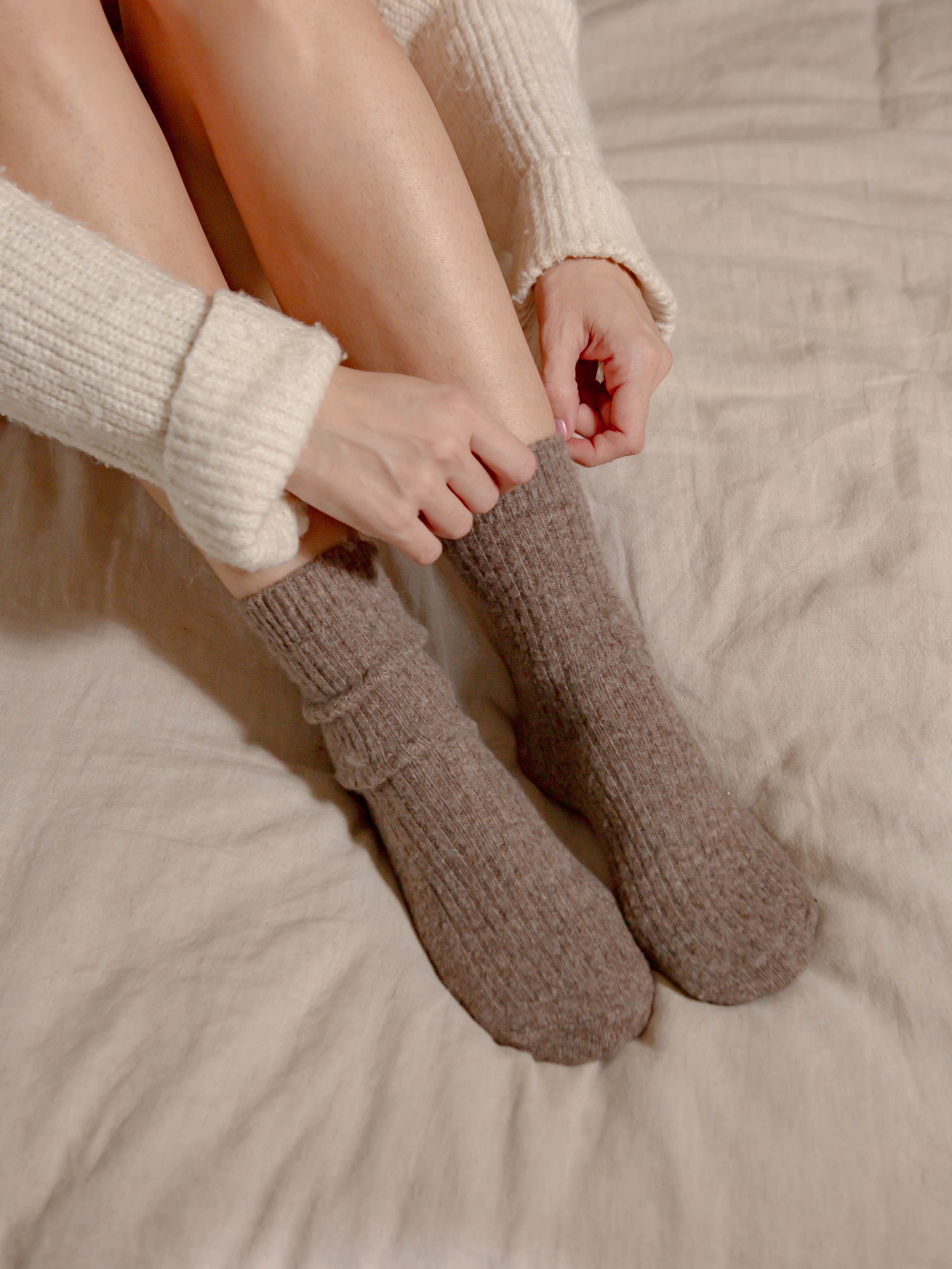 Bed & Butter The Comfiest Socks - Light Brown