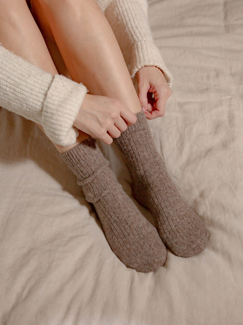 Bed & Butter The Comfiest Socks - Light Brown