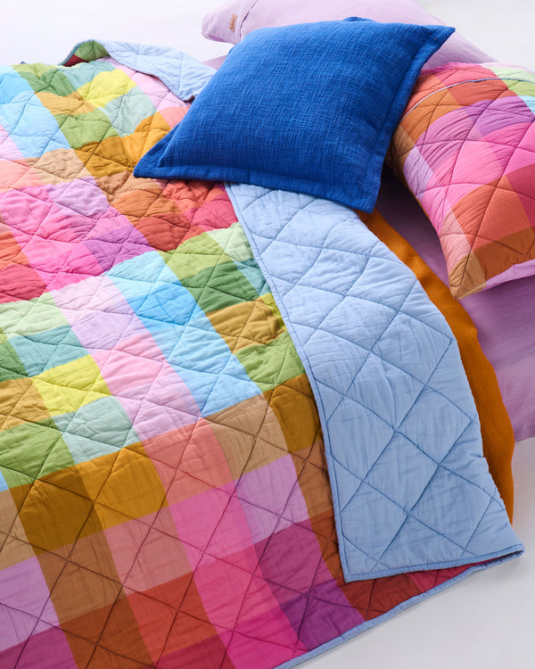 Kip & Co Ultramarine Woven Cushion