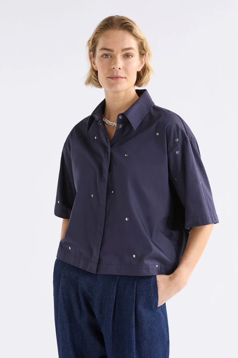 Elk Stuud Shirt - Bright Navy