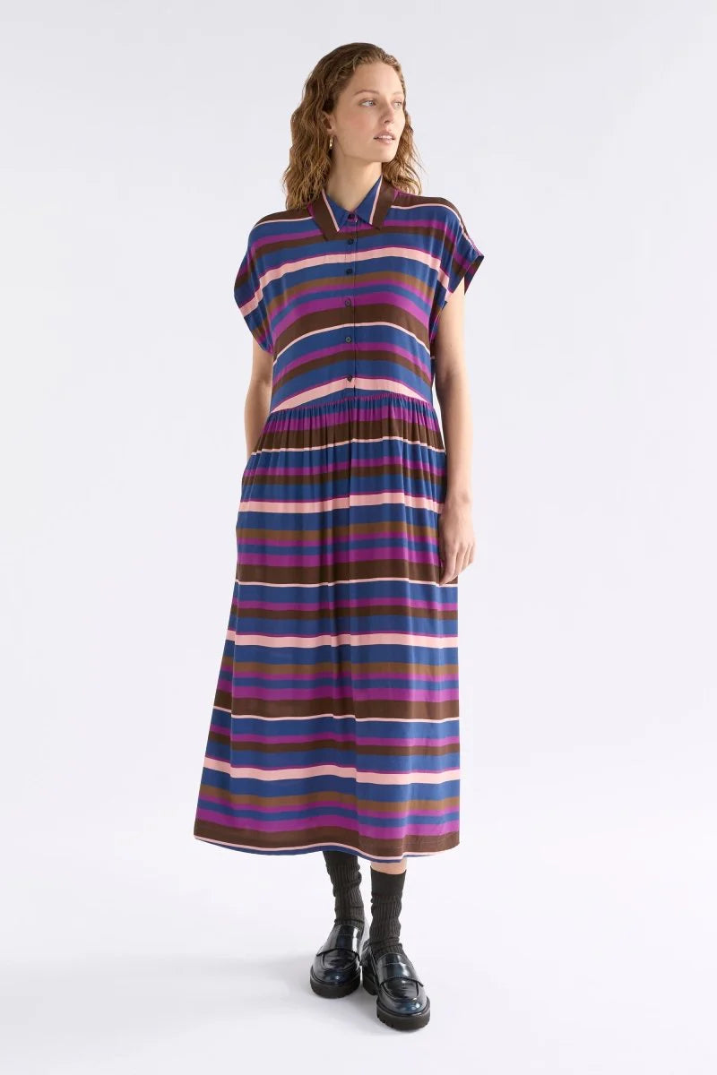 Elk Landau Dress Riga Stripe