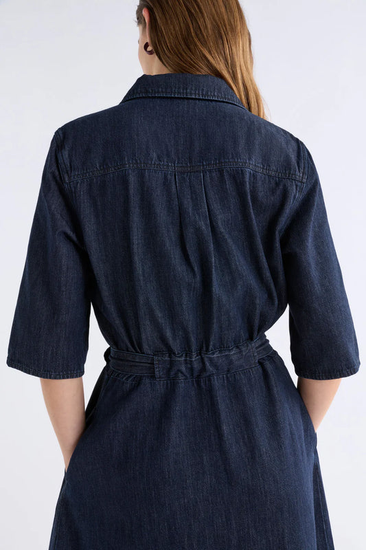Elk Valor Shirt Dress Blue Denim