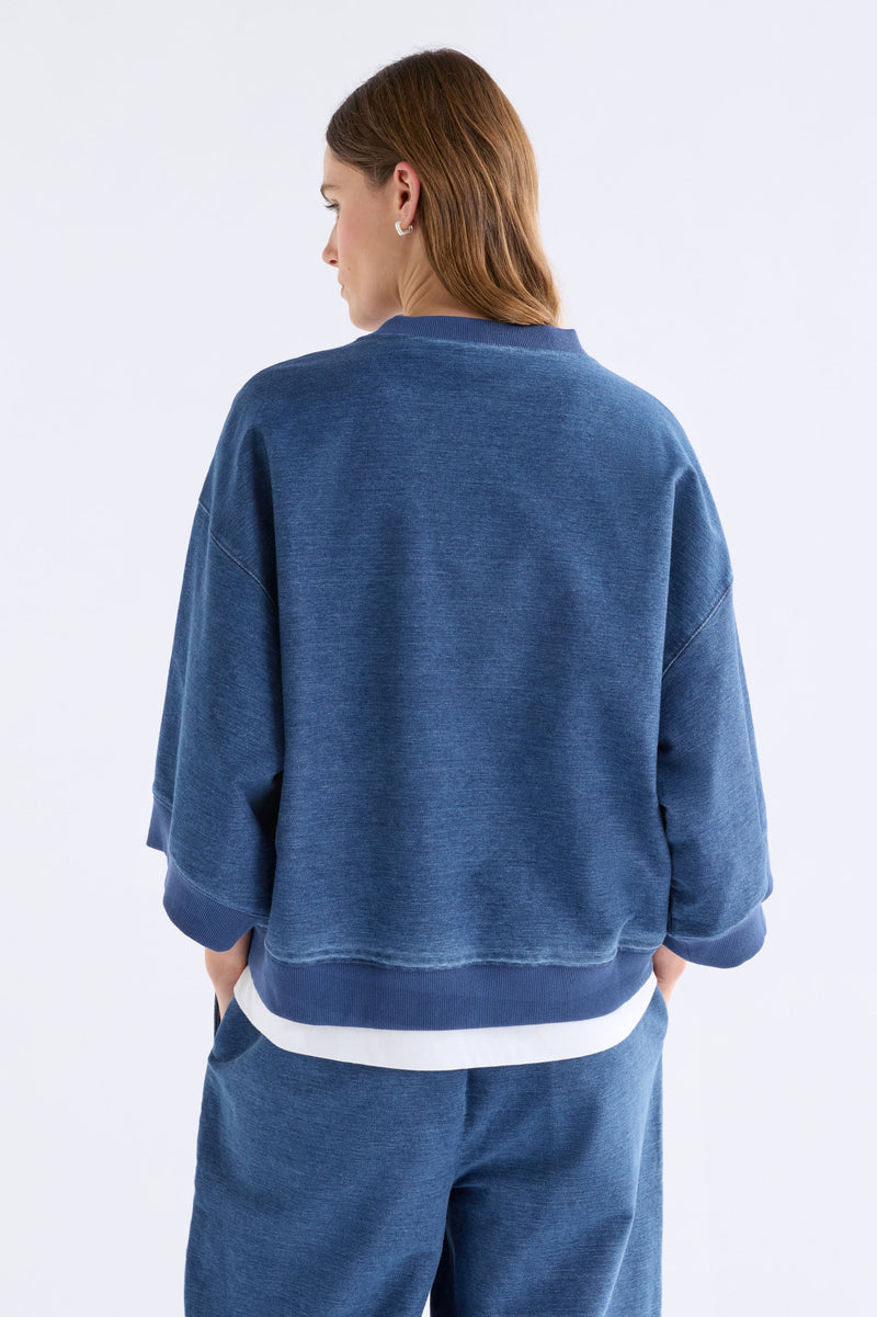 Elk Enfeld Tee Mid Blue Wash