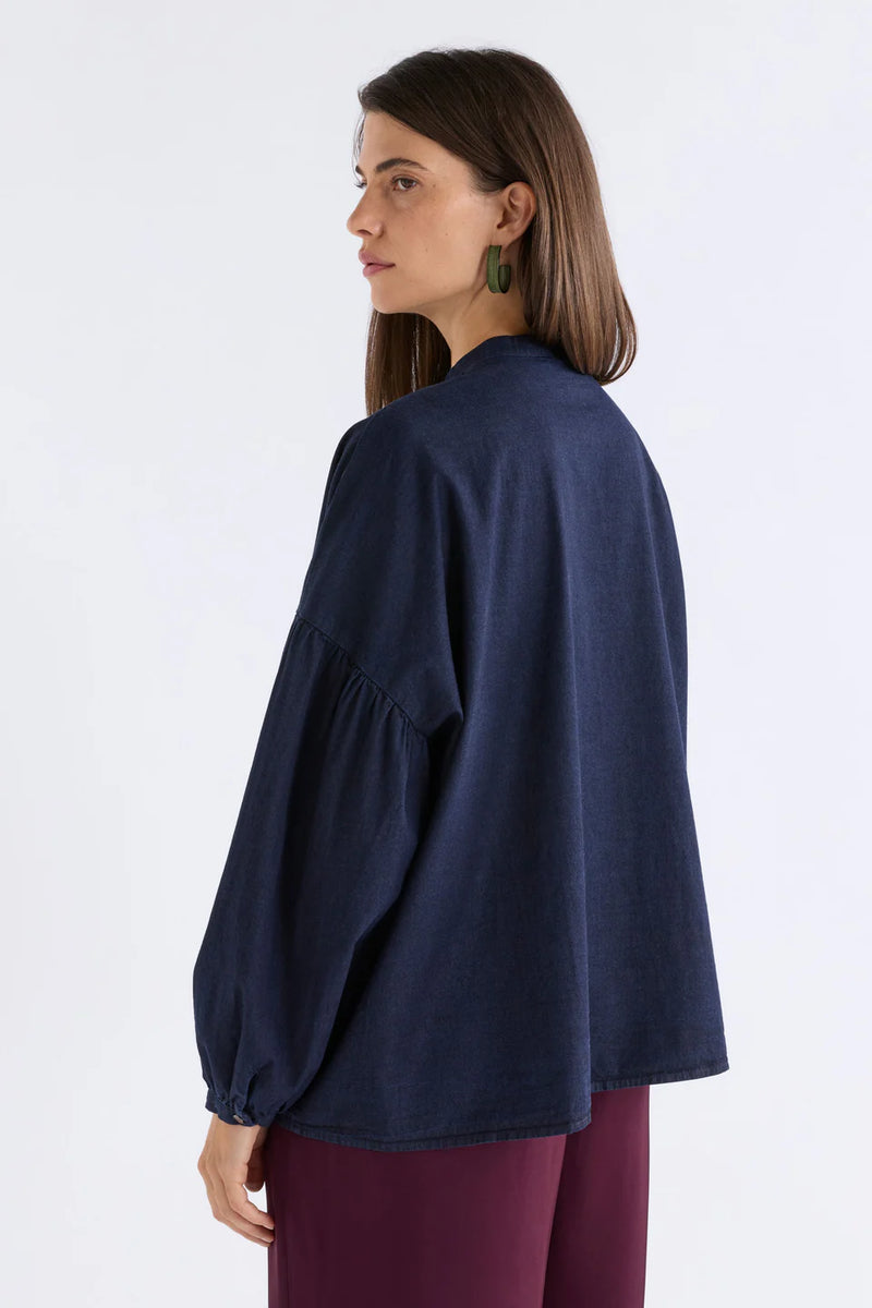 Elk Albez Shirt Dark Blue Denim