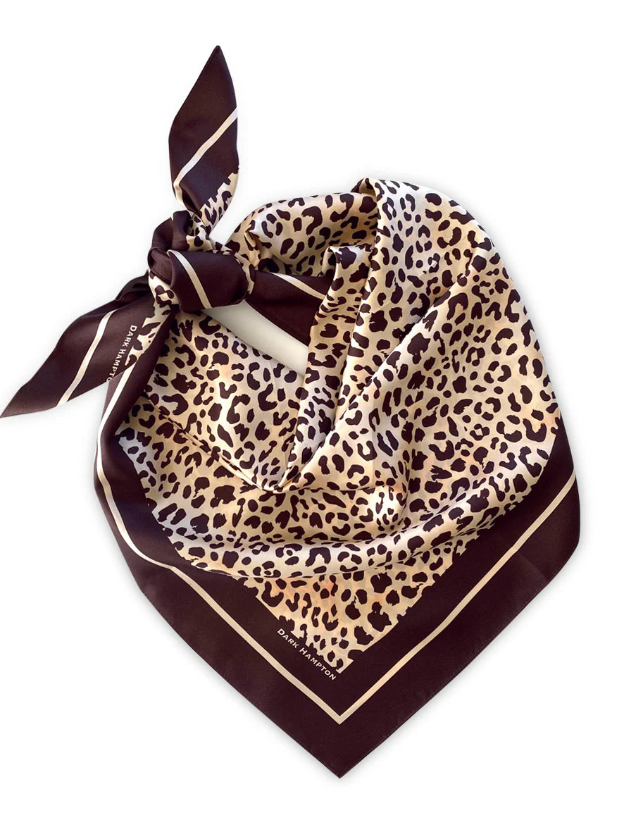 Dark Hampton Silk Scarf - The Bailey