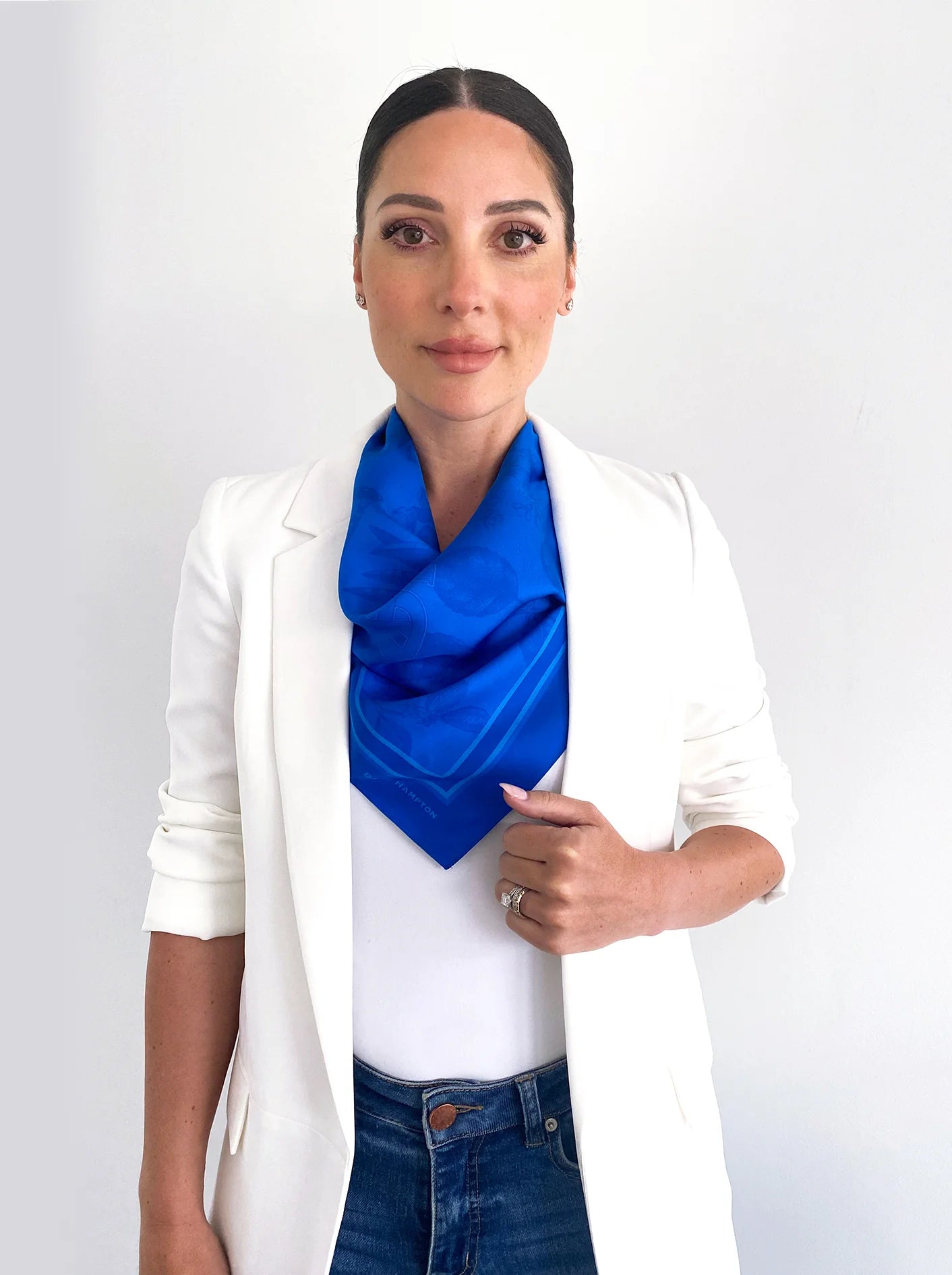 Dark Hampton Silk Scarf - The Bolton