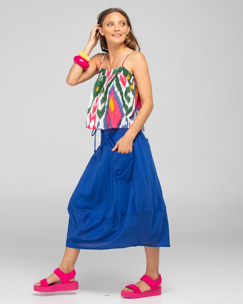 Boom Shankar Guru Skirt - Blu